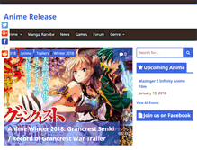 Tablet Screenshot of anime-release.com